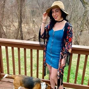 Denim Mini Dress 👗